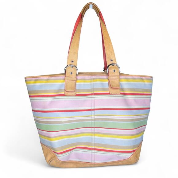 HTF Vintage Coach xl weekender soho hamptons tote bag - Picture 4 of 8